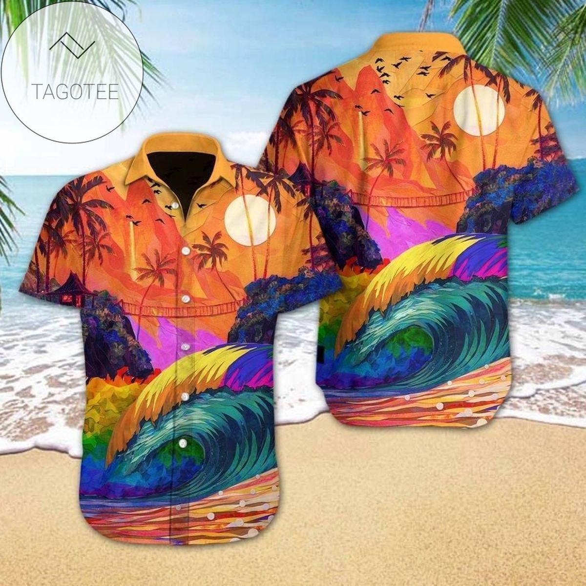 High Quality Lets Chill With Christmas Guitar Unisex Authentic Hawaiian Shirt 2022