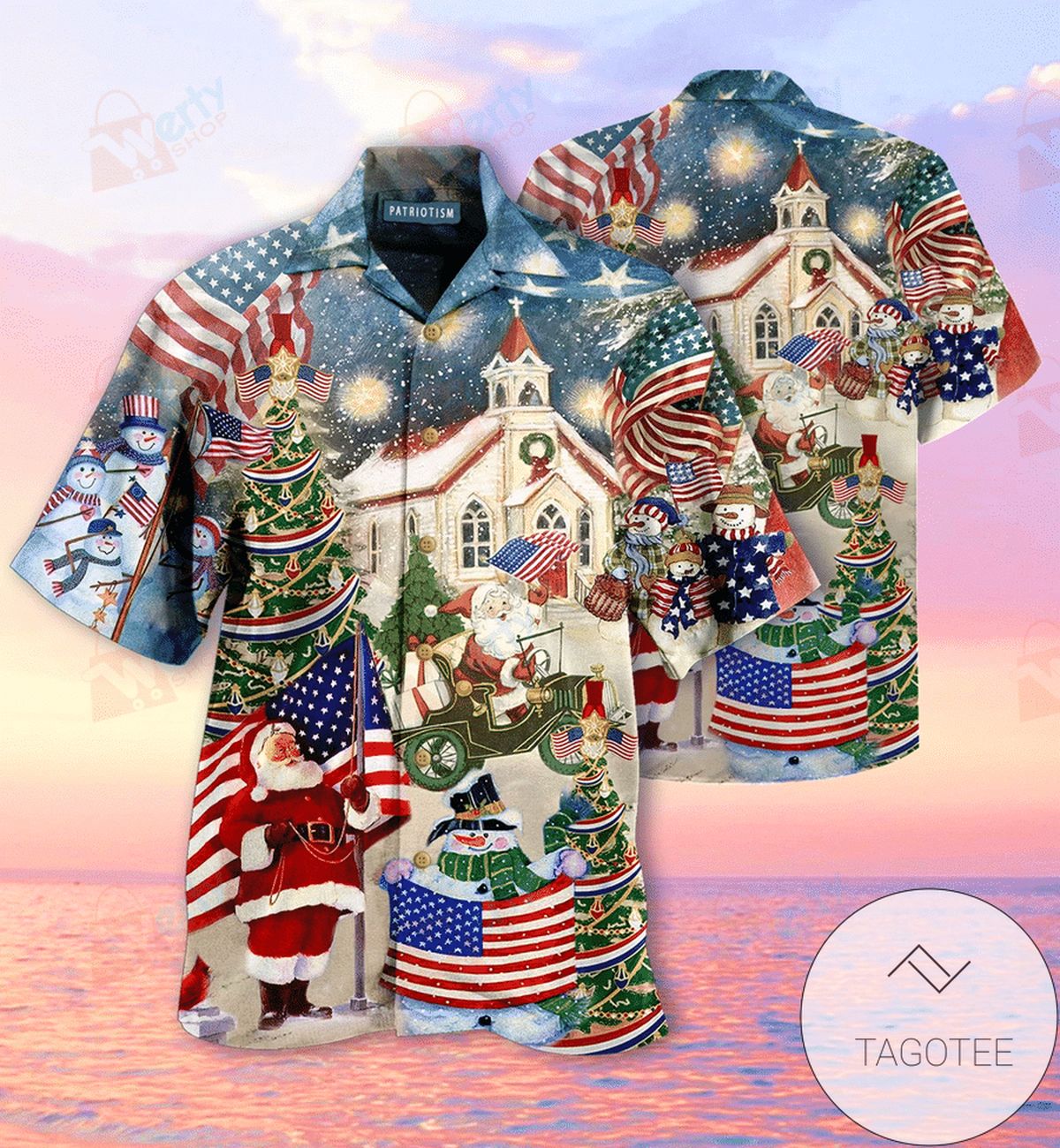 High Quality Patriotism American Eagle Hawaiian Aloha Shirts