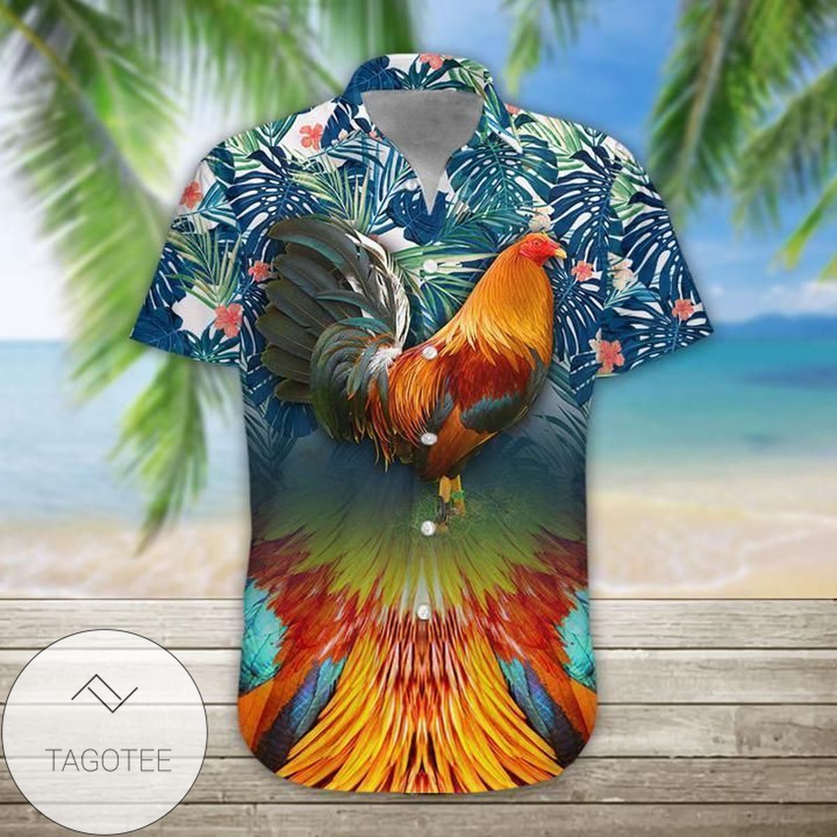 High Quality Rottweiler Dog Summer Vibe Tropical Hawaiian Aloha Shirts