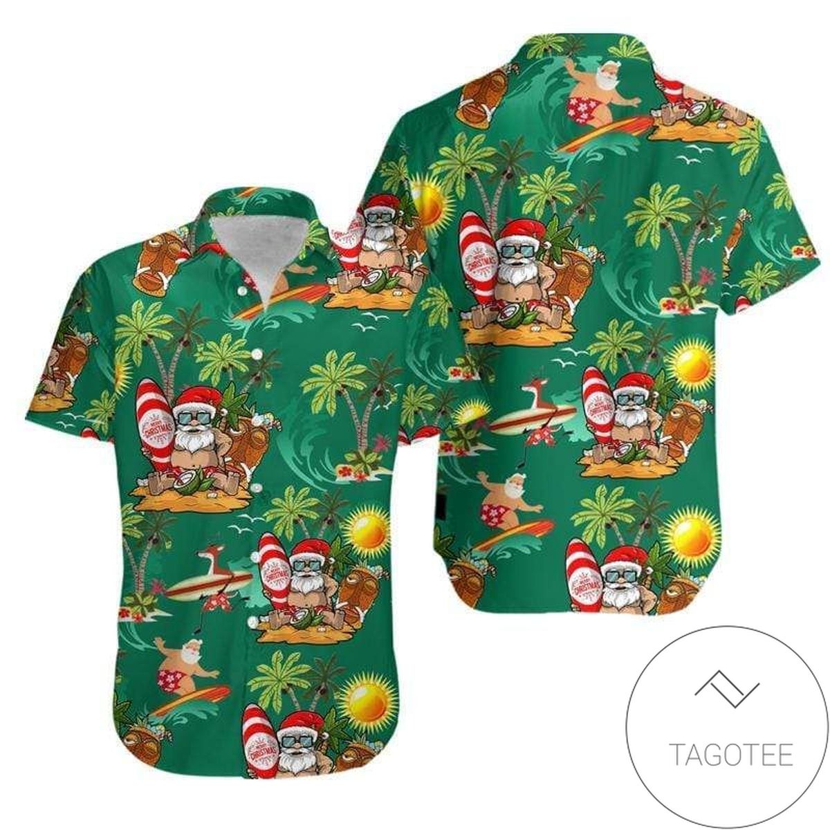 High Quality Santa Dances Like A Star Unisex Authentic Hawaiian Shirt 2022