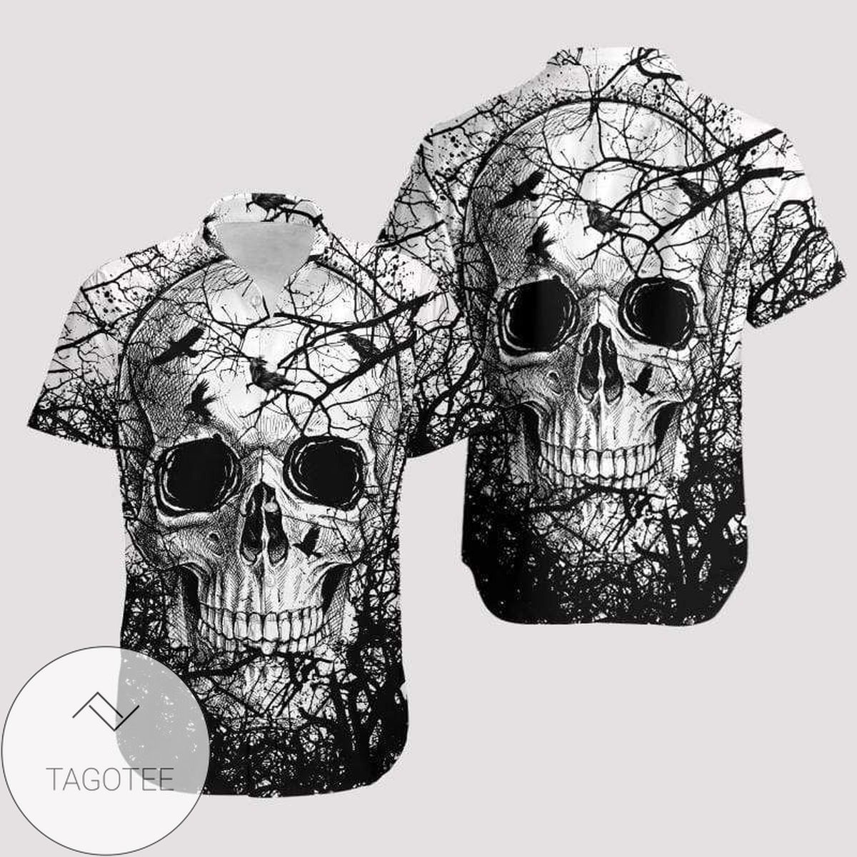 High Quality Skull Christmas 3d All Over Authentic Hawaiian Shirt 2022