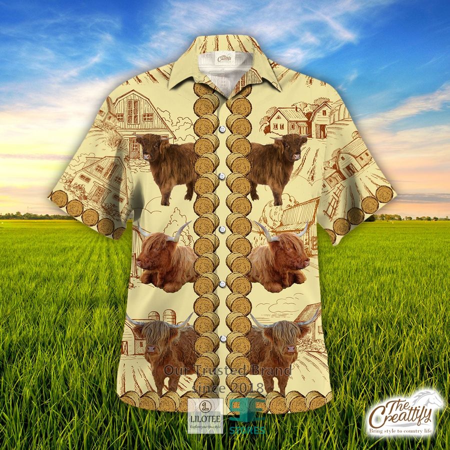 Highland In Native American Pattern Hawaiian Shirt