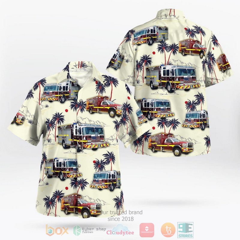 Highlands Fire Department North Carolina Hawaiian shirt