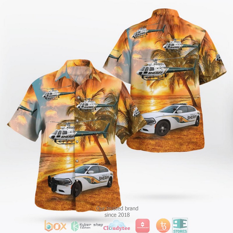 Hillsborough County Sheriff’s Office HCSO Dodge Charger Hawaiian Shirt