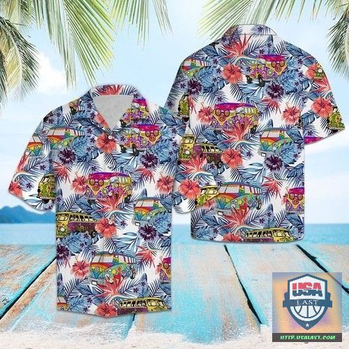 Hippie Bowling Ball Skull Hawaiian Shirts