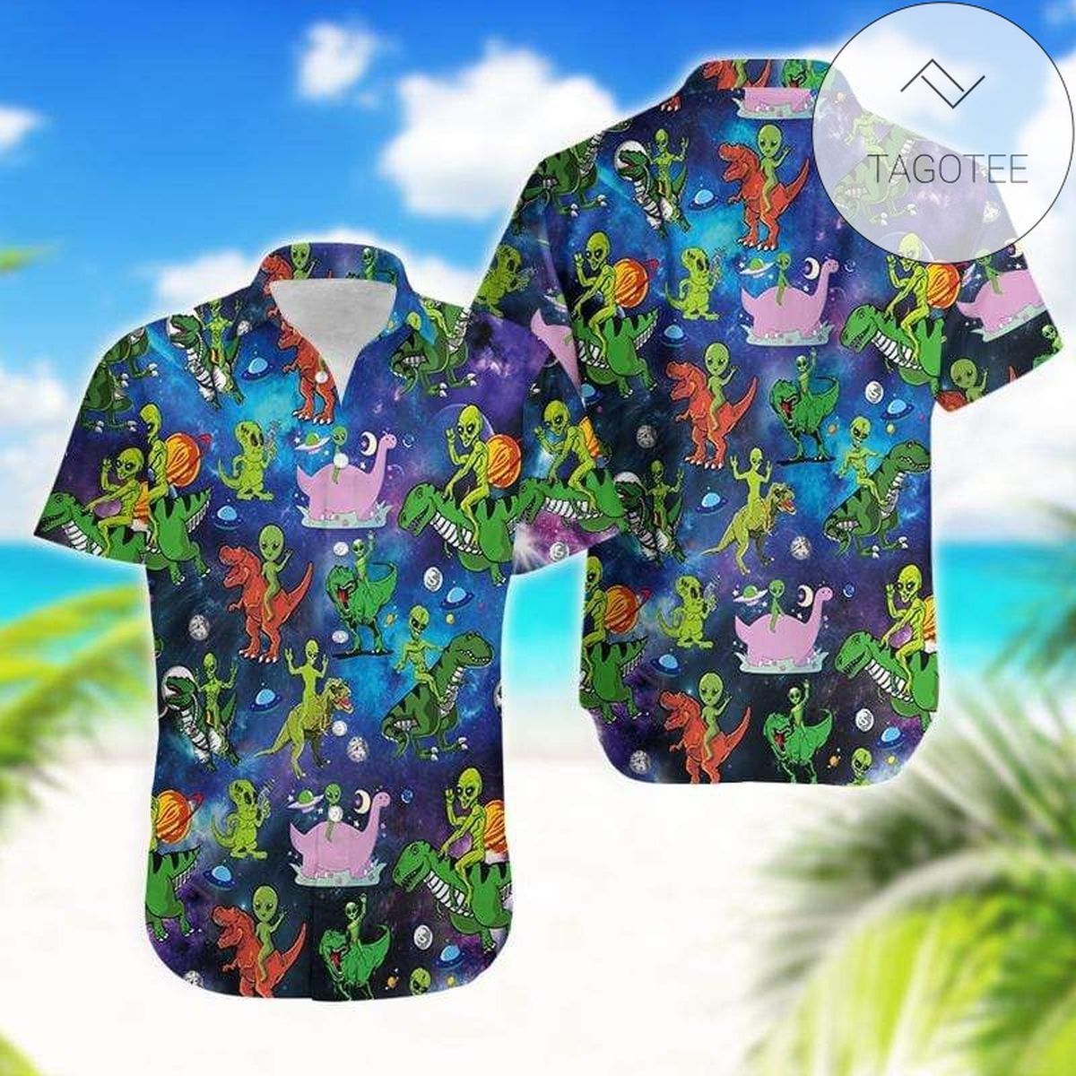 Hippie Tropical Hawaiian Shirt