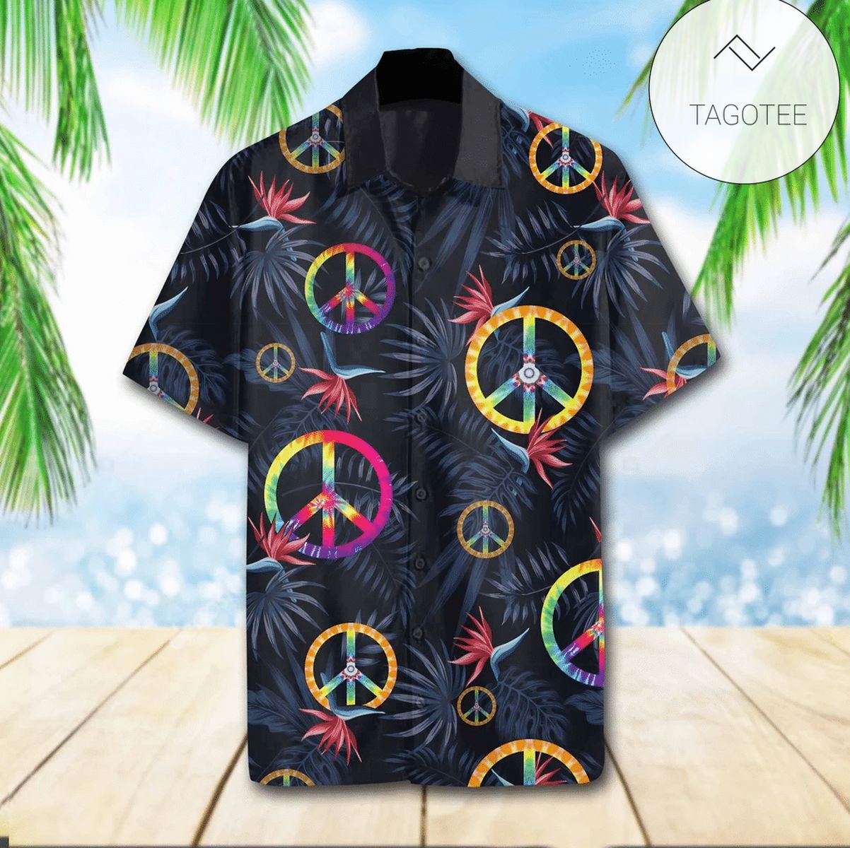 Hippie Turtles Hawaiian Shirt