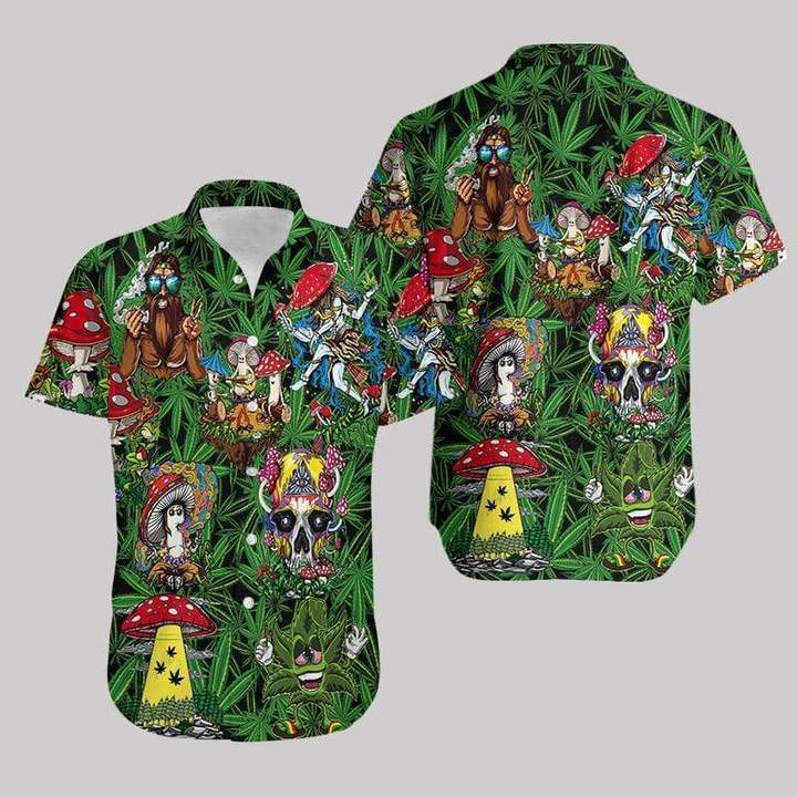 Hippie Symbol Colorful Hawaiian Shirt