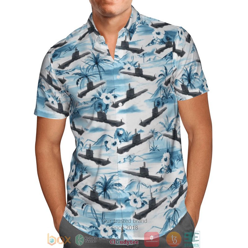 HMAS Hobart DDG 39 Royal Australian Navy Coconut Hawaiian Shirt