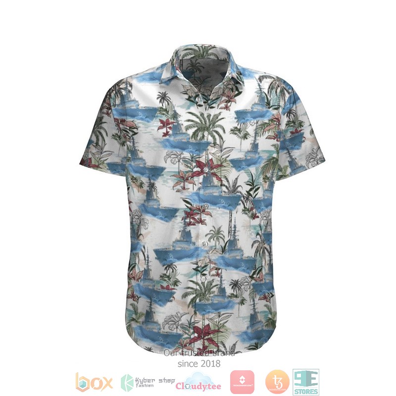 HMAS Hobart DDG 39 Royal Australian Navy Coconut Hawaiian Shirt