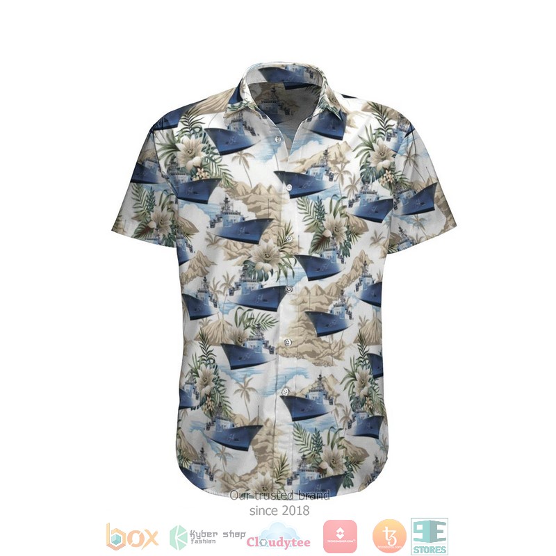 HMAS Hobart DDG 39 Royal Australian Navy Hawaiian Shirt, Short