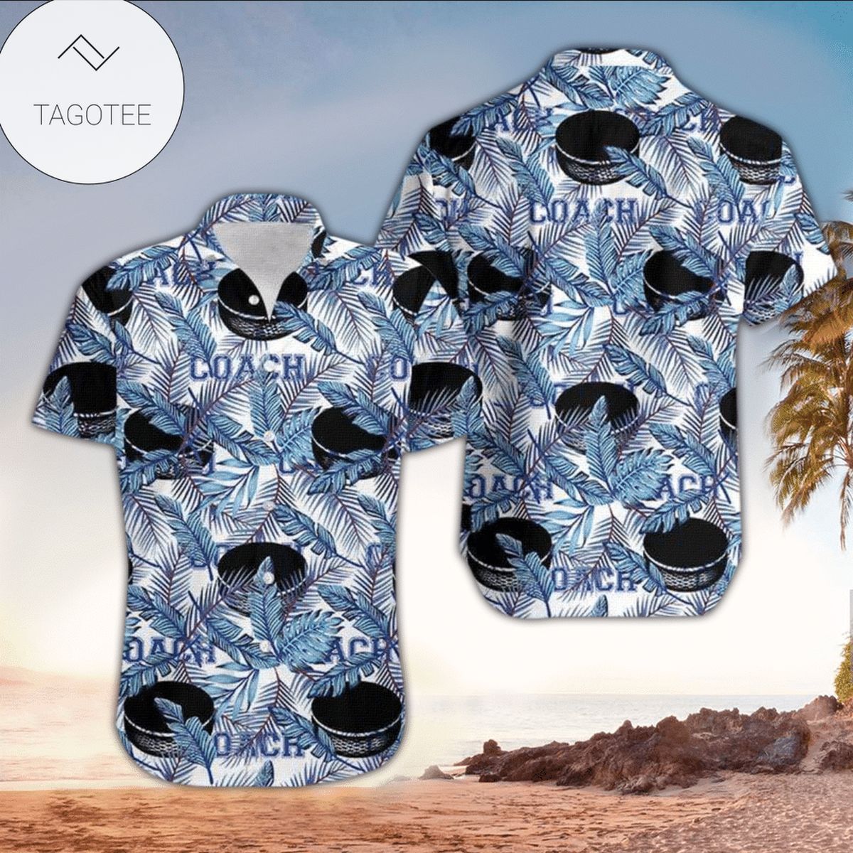 Hockey Hawaiian Shirt Perfect Hockey Clothing