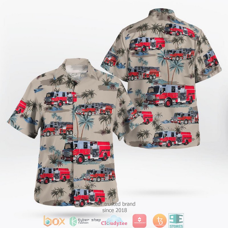 Hollands Midden Netherlands Brandweer Hollands Midden Hawaii 3D shirt