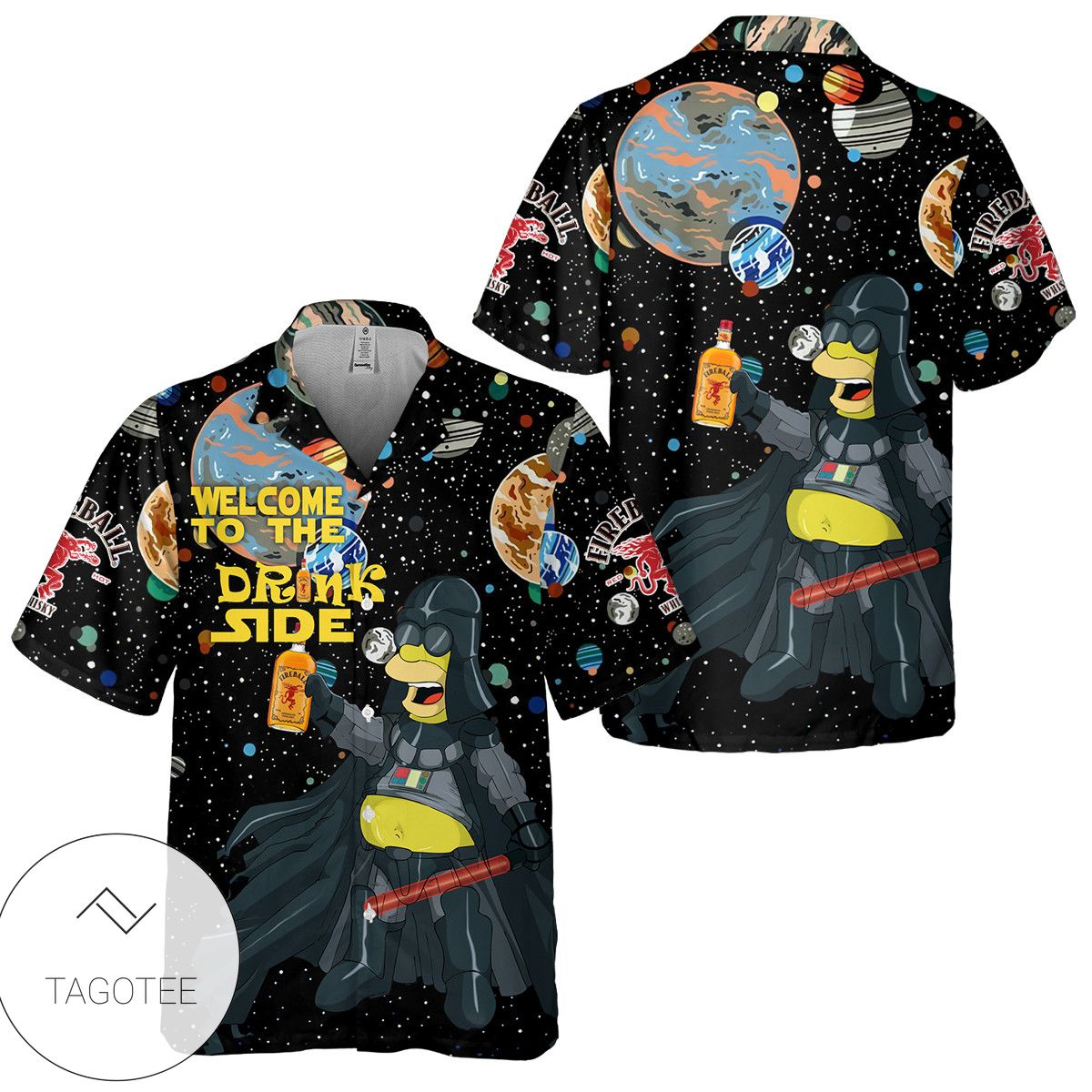 Homer Simpson Welcome To The Drink Side Hawaiian Shirt