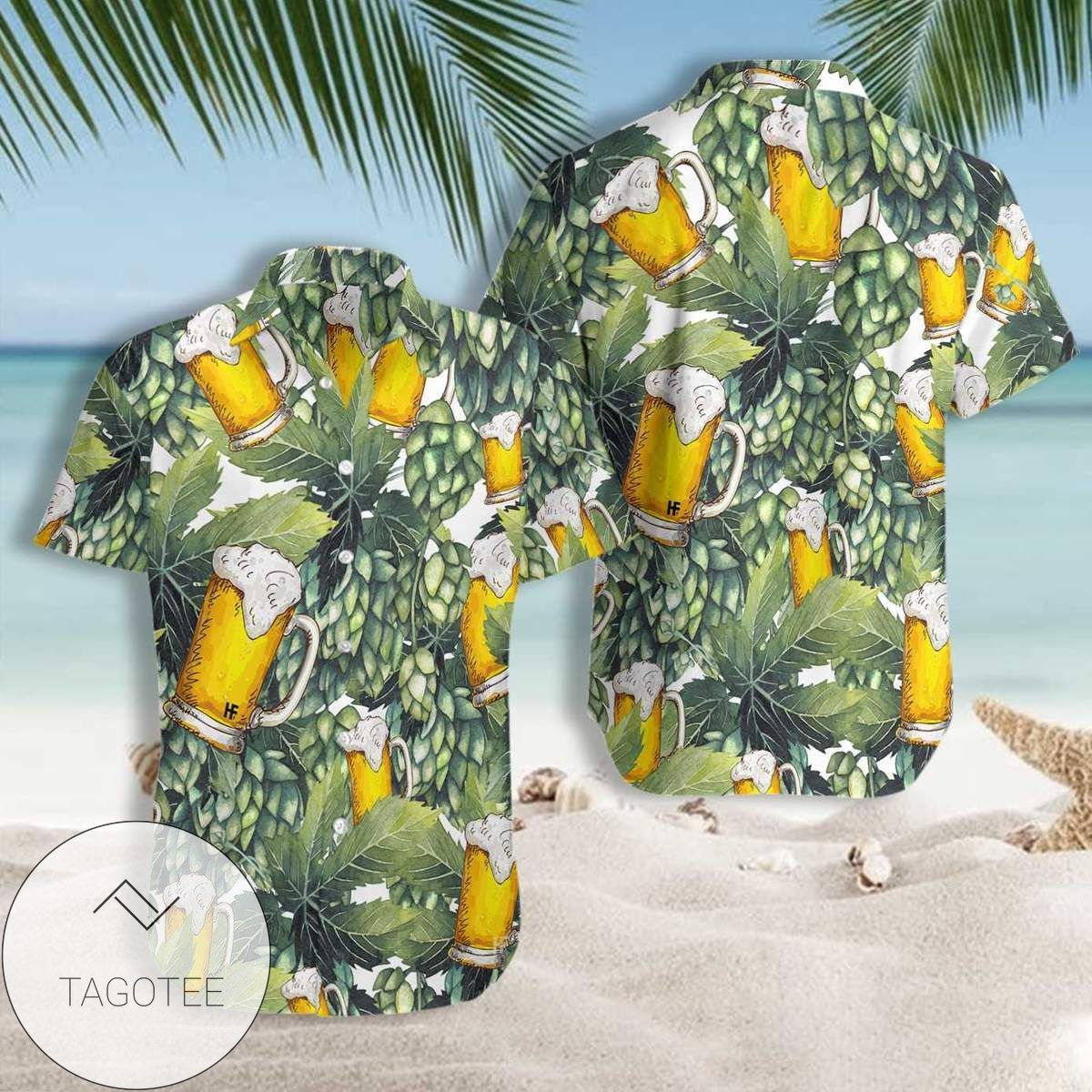 Hornitos Tequila Hawaiian Graphic Print Short Sleeve Hawaiian Casual Shirt