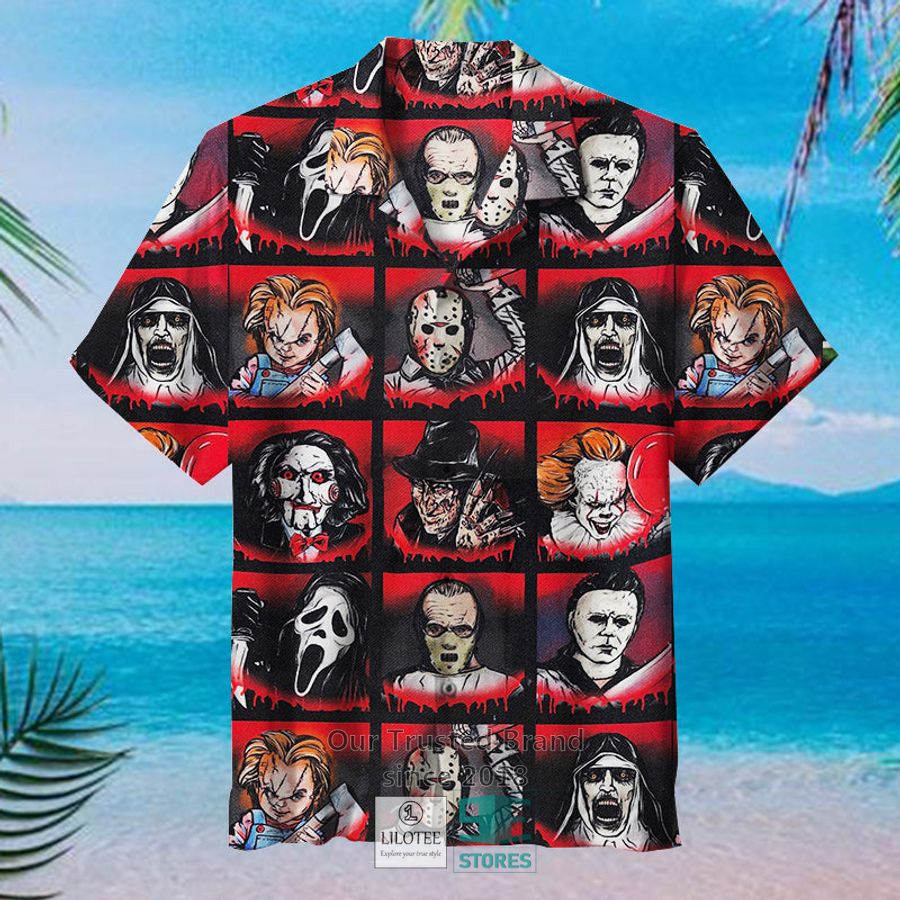 Horror character Michael Myers Hibiscus Hawaiian Shirt