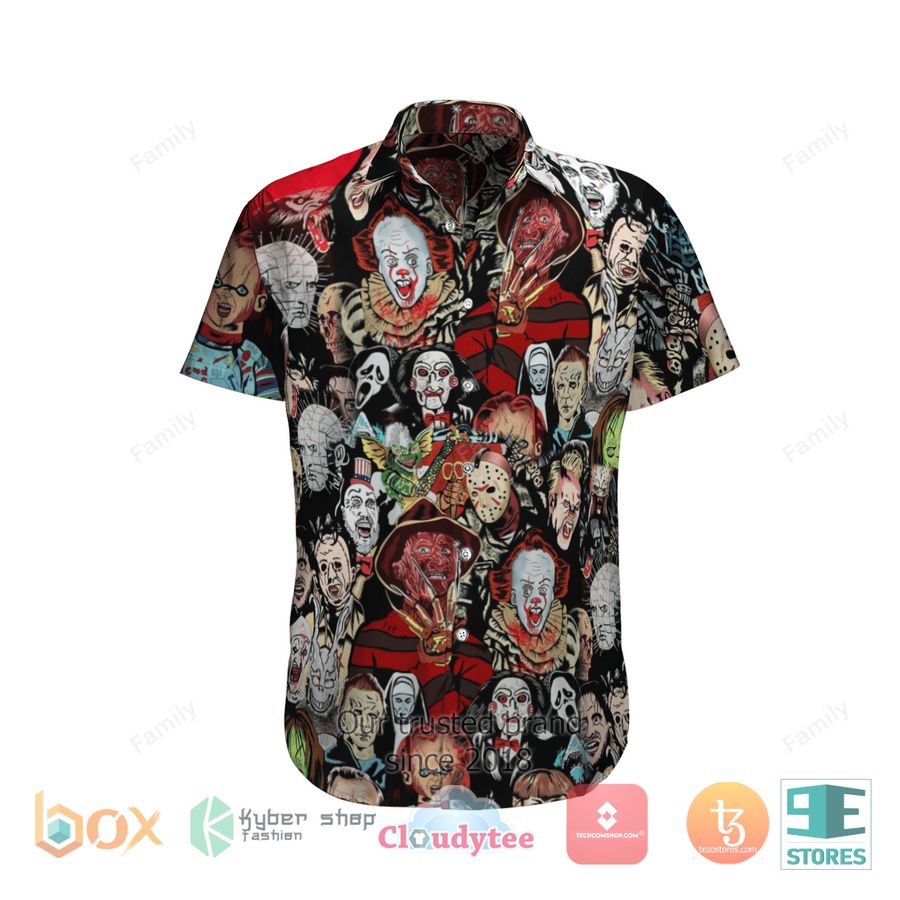 Horror Character Tropical Hawaiian Shirt