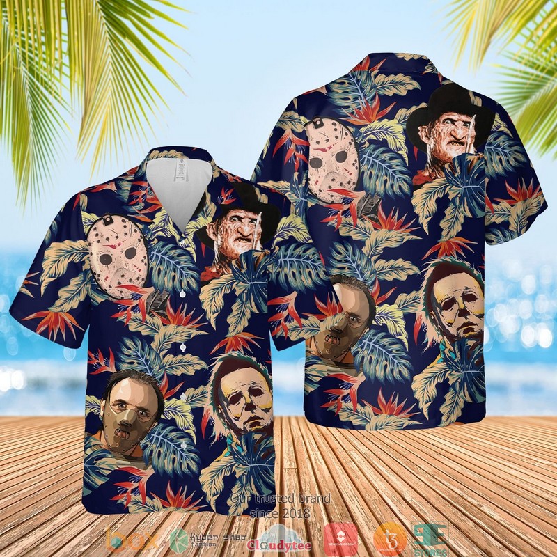 Horror Characters Halloween Hawaiian Shirt