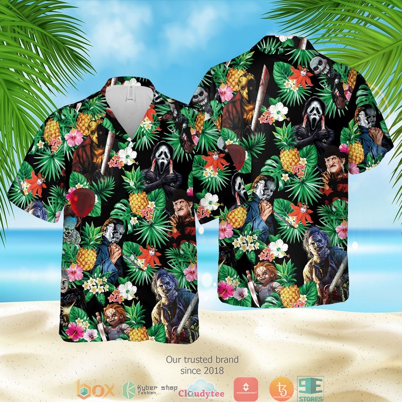 Horror Characters Tropical Hawaiian Shirt