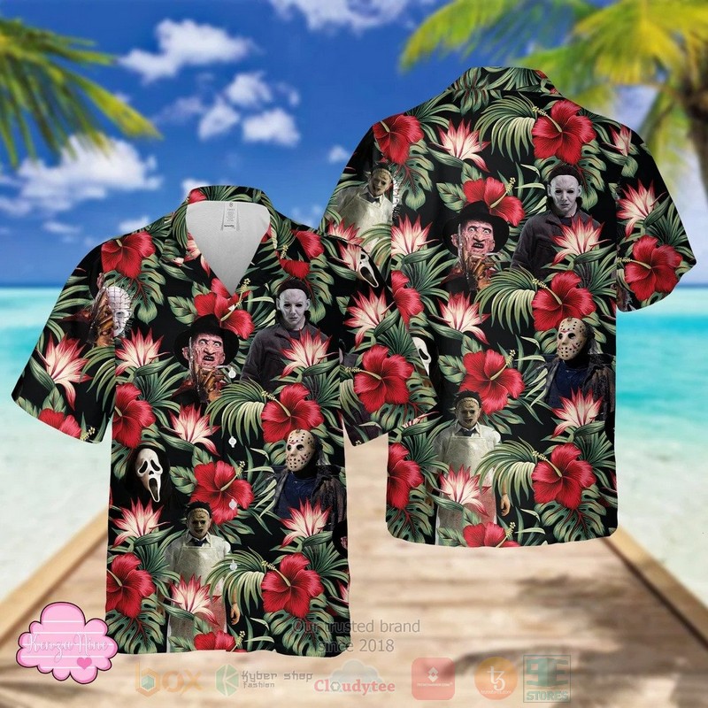 Horror Characters Halloween Hawaiian Shirt