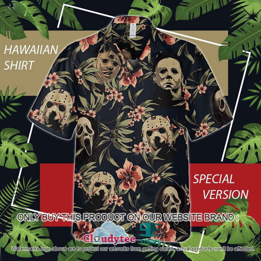 Horror Movie Characters Collection Casual Hawaiian Shirt