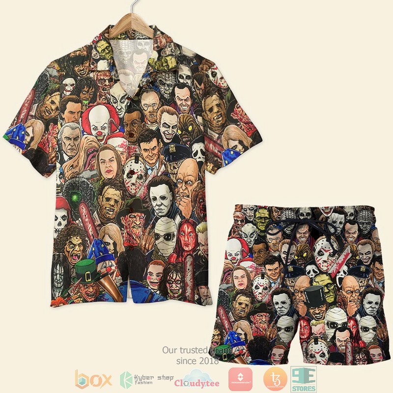 Horror Movie Film Hawaiian Shirt, Short