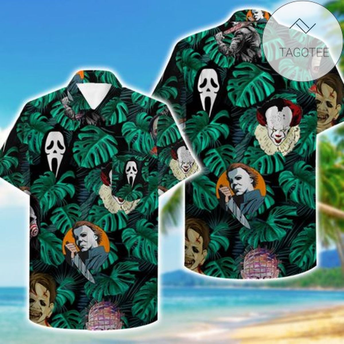 Horror Hawaiian Shirt Scariest Horror Movie Villains Hawaii Tshirt Aloha Shirt