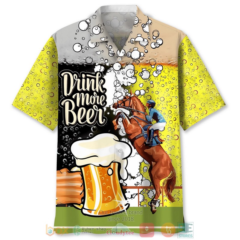 Horse Color Hawaiian Shirt