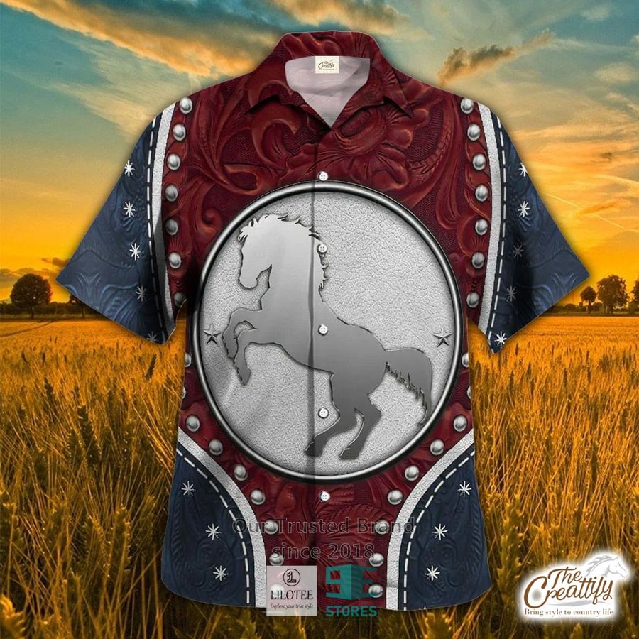 Horse Polynesian Vector Hawaiian Shirt