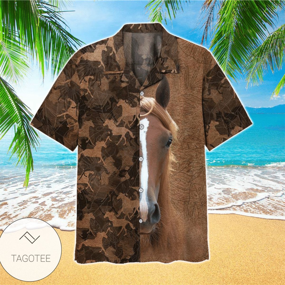 Horse Pattern Hawaiian Shirt