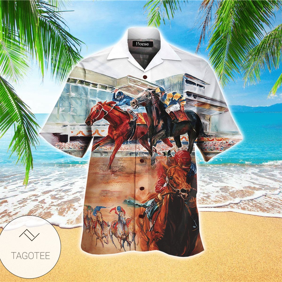 Horse Pattern Hawaiian Shirt