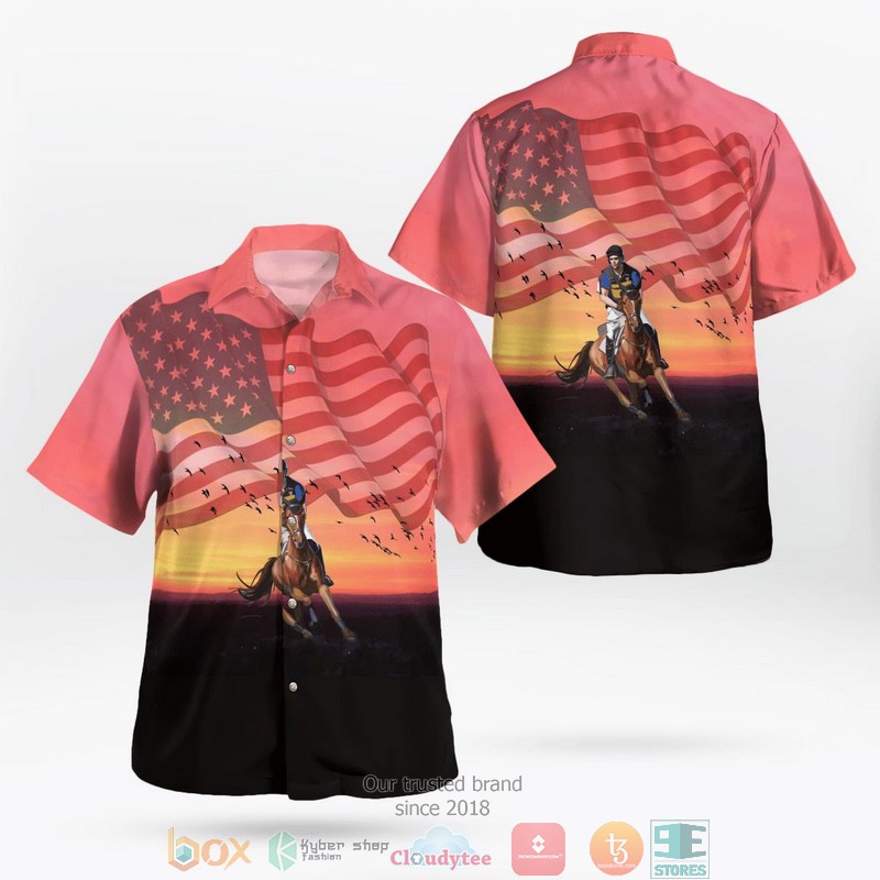 Horse Usa Funny Hawaiian Shirt