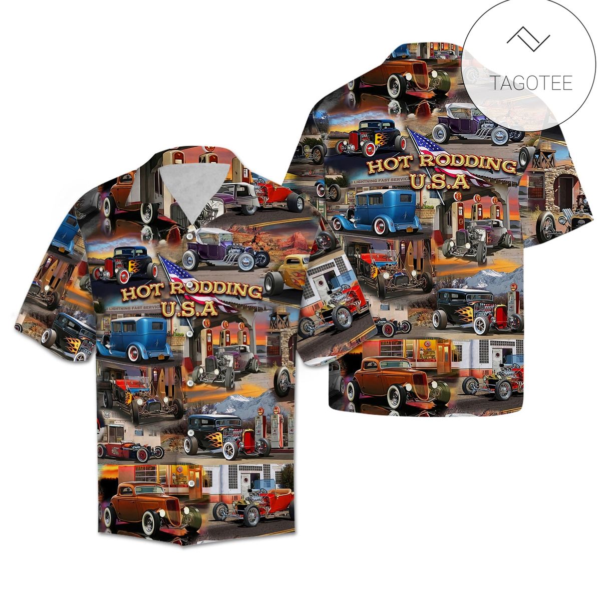 Hot Rod Hawaiian Shirt One Hot Piece Of American Steel Guts Glory And Speed Hawaii Aloha Shirt