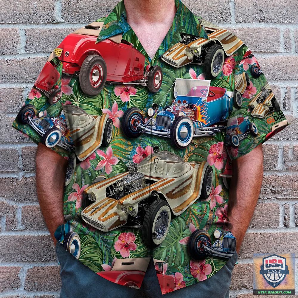 Hot Rod Garage Custom Name Hawaiian Shirt