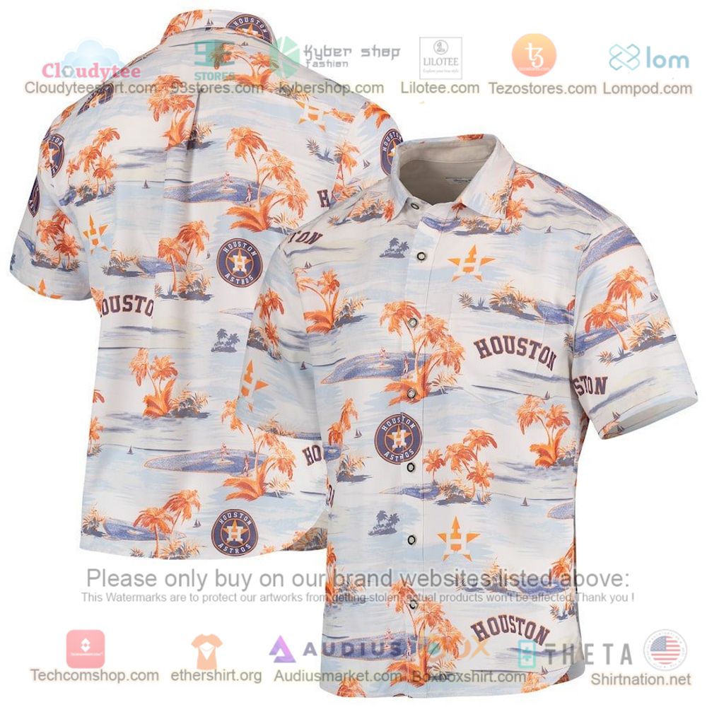 Houston Astros Bahama Coconut Point Island Button-Up Hawaiian Shirt