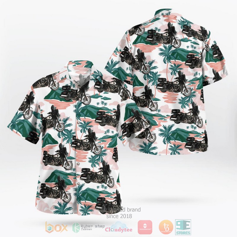 Houston Police Department H125 Helicopter Hawaiian Shirt