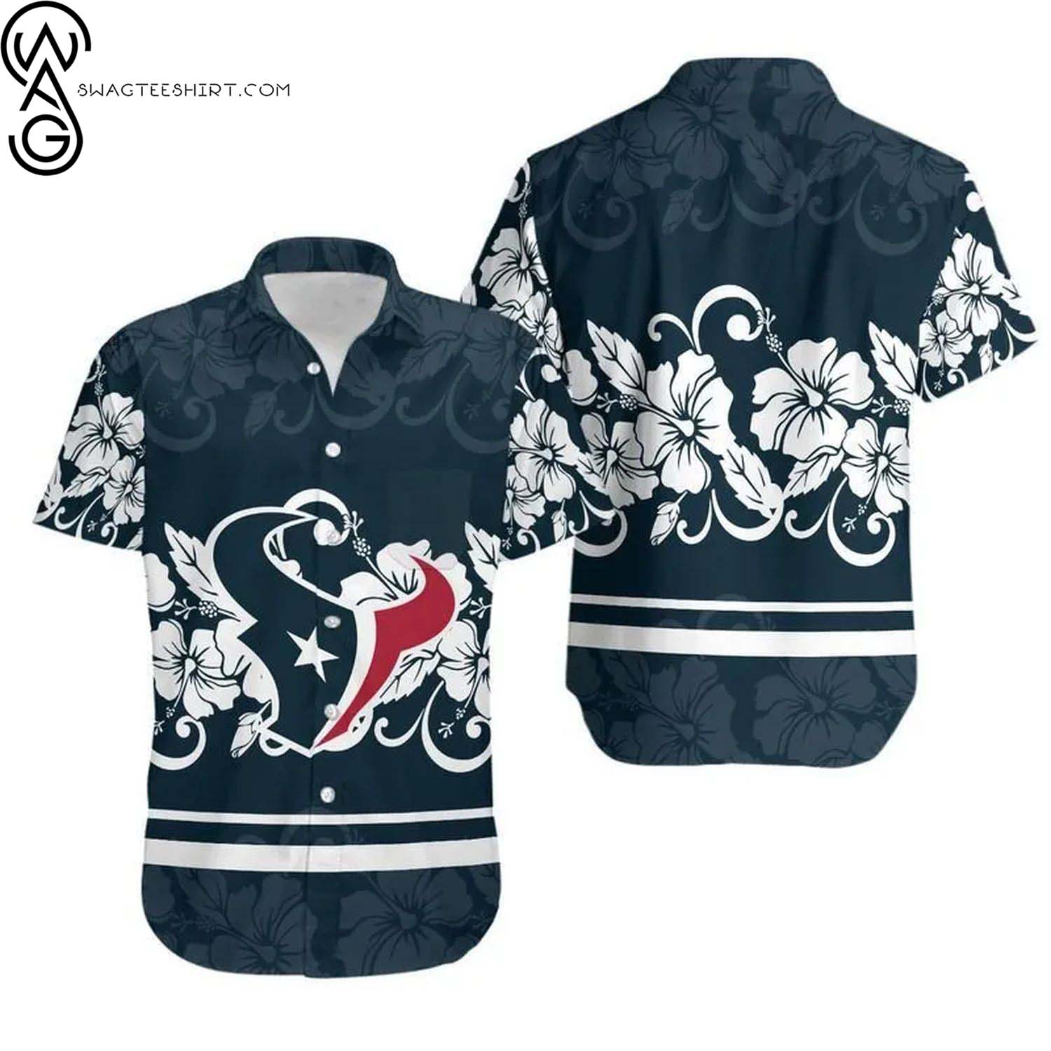 Houston Texans For Fan Summer Vacation Hawaiian Shirt