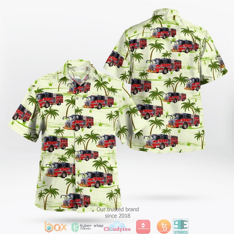 Houston Texas Houston Fire Department Station 22 Magnolia Park Hawaiian Shirt