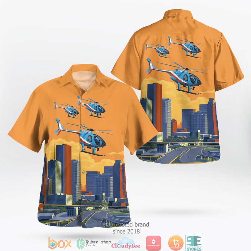 Houston Texas Houston Police Department 1952 Ford Customline Patrol Car Hawaiian Shirt