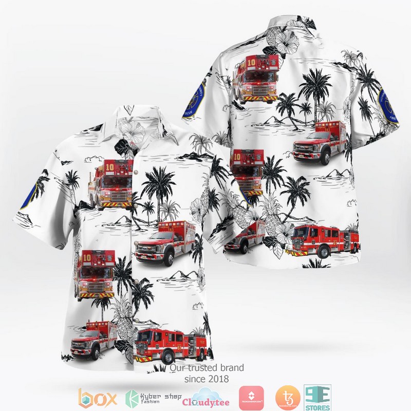 Huddleston Fire Department Hawaiian Shirt