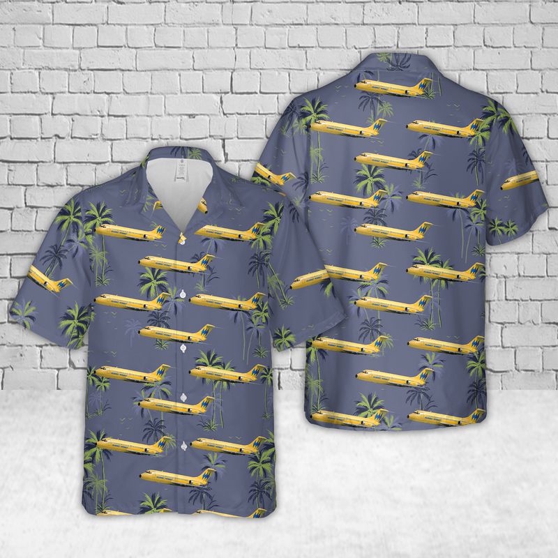 Hughes Airwest Boeing 727-2M7 Hawaiian Shirt