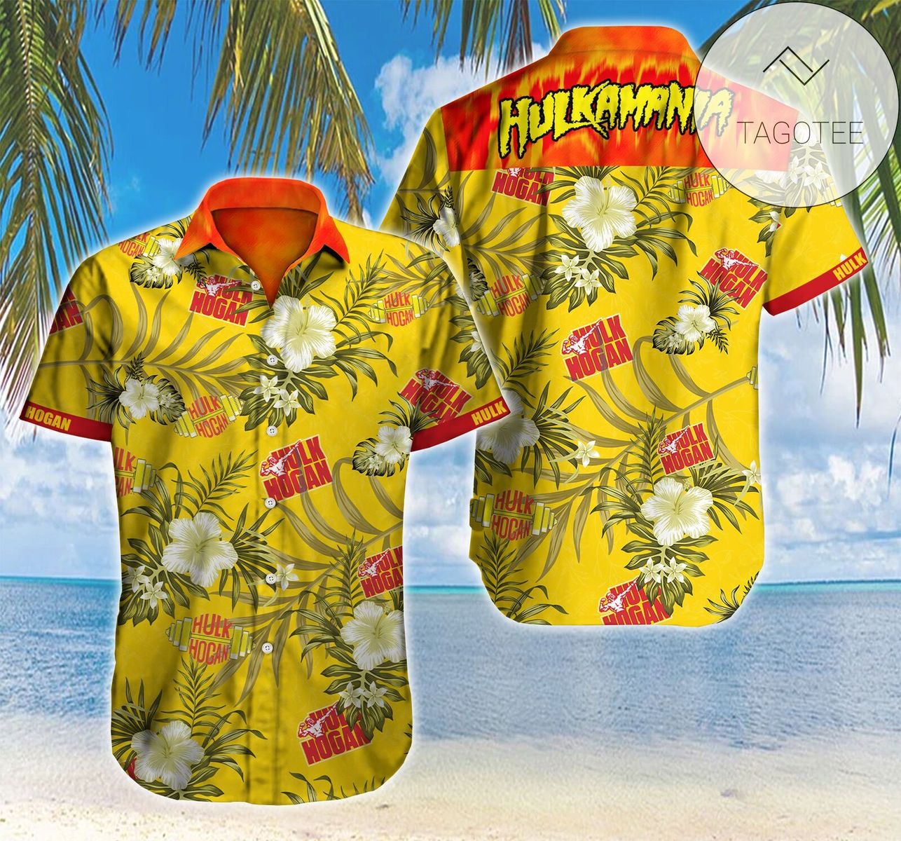 Humanoid mushroom Hawaiian Graphic Print Short Sleeve Hawaiian Casual Shirt