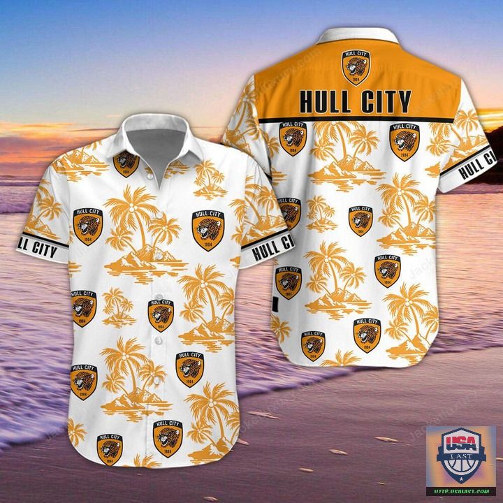 Hull City FC Aloha Hawaiian Shirt Beach Short