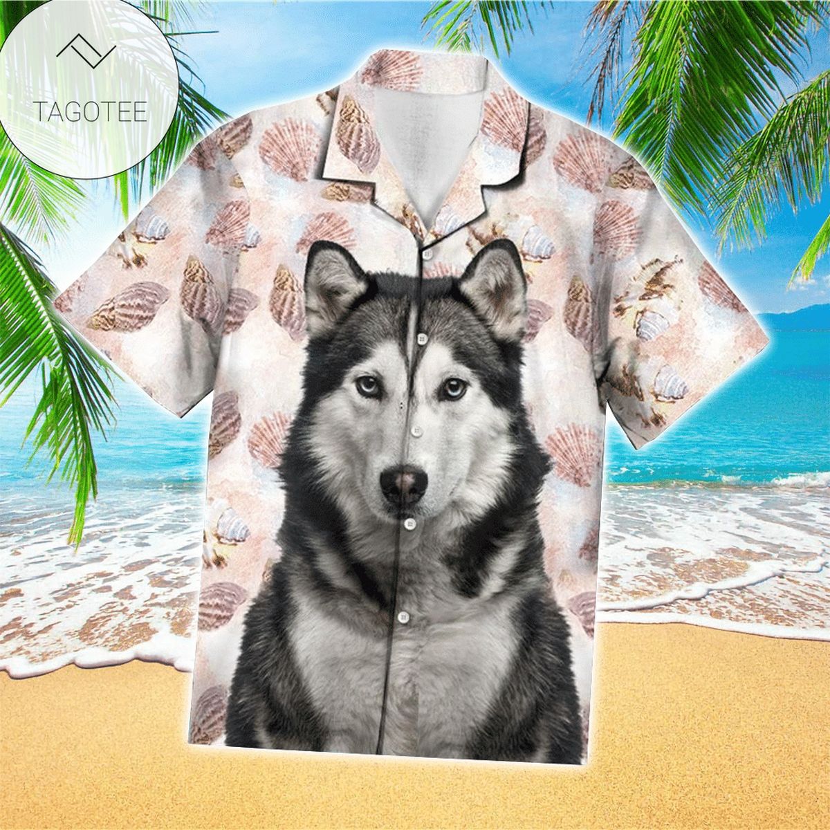 Husky Unisex Hawaiian Shirt