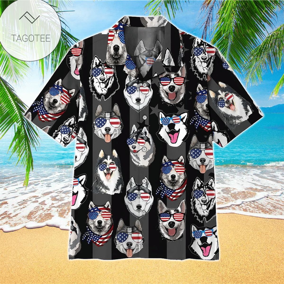 Husqvarna MotoGP Racing All Over Print Summer Short Sleeve Hawaiian Beach Shirt