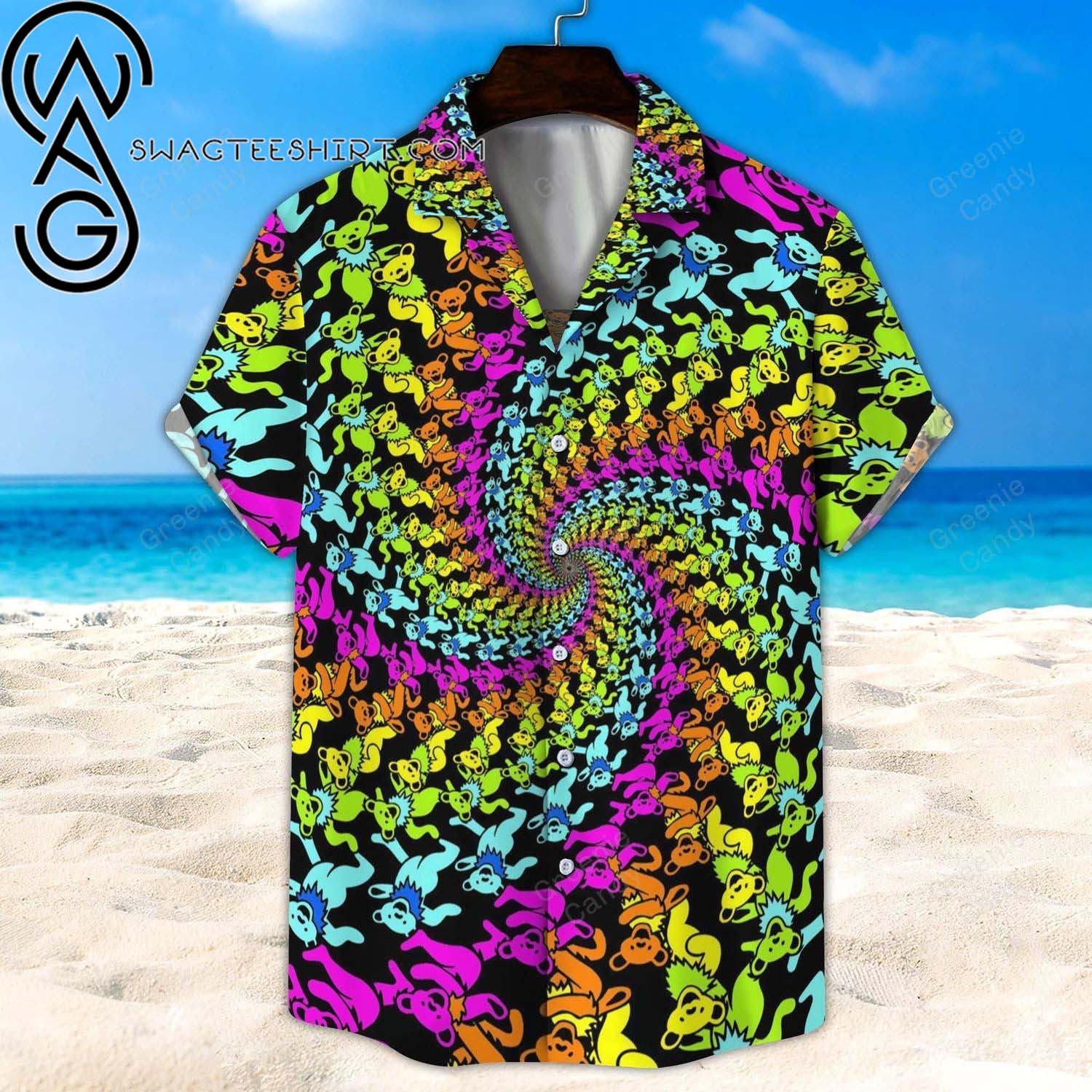 Hypnotic Grateful Dead All Over Print Aloha Hawaiian Shirt And Beach Short