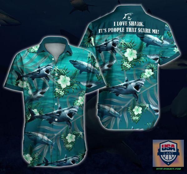 I Love You Bulldog Hawaiian Shirt