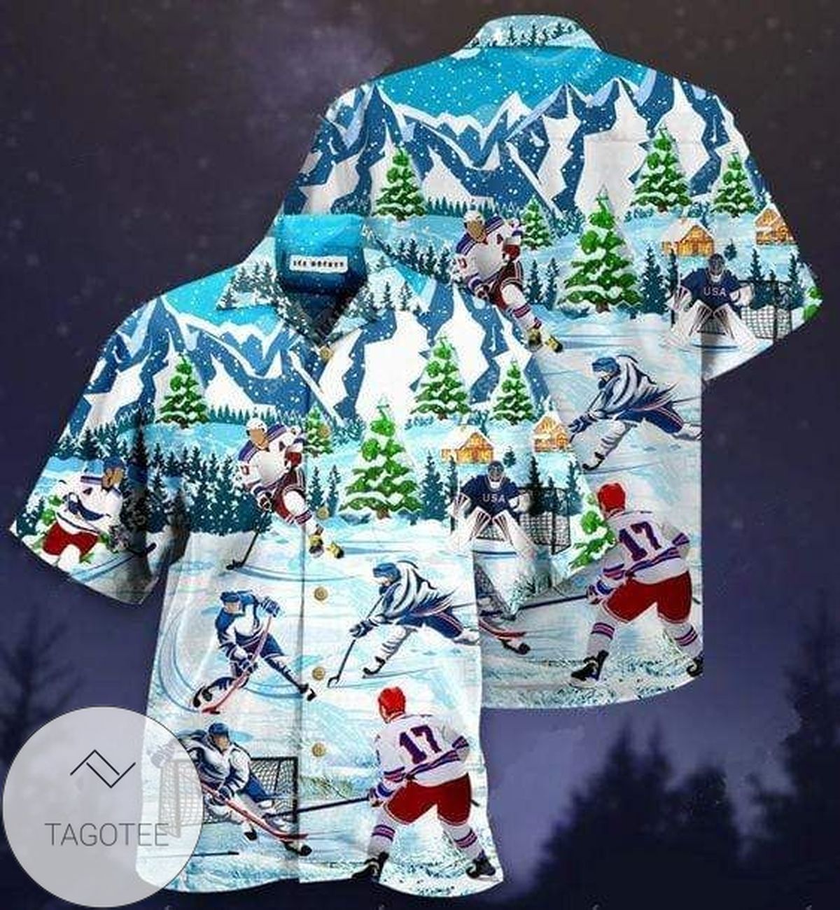 Ice And Fire Wolf Hawaiian Shirt