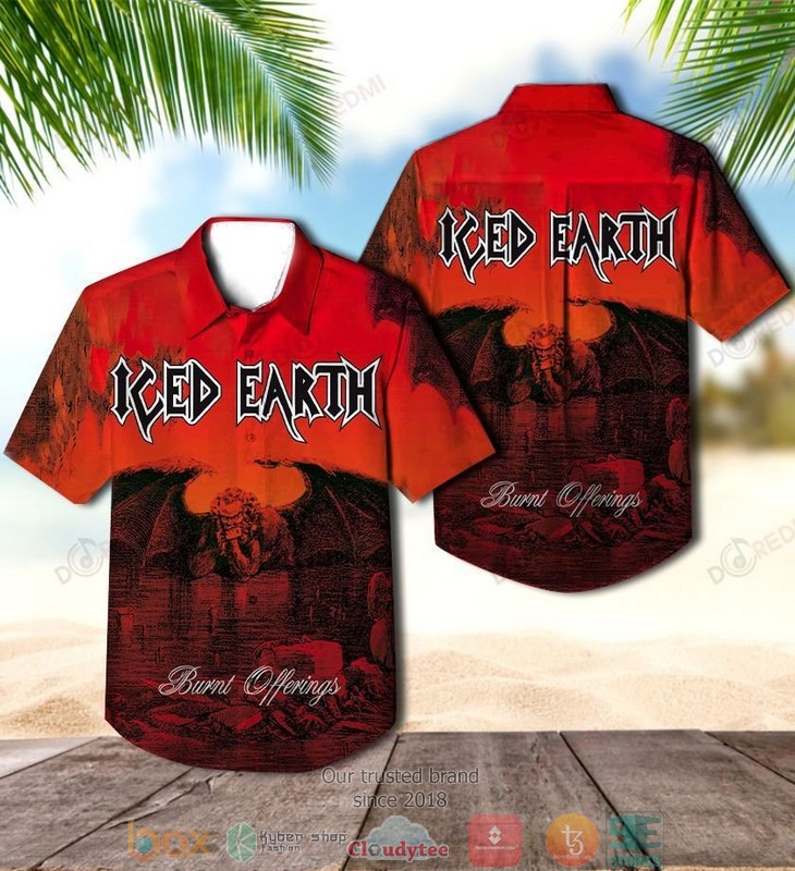 Iced Earth Alive in Athens Short Sleeve Hawaiian Shirt