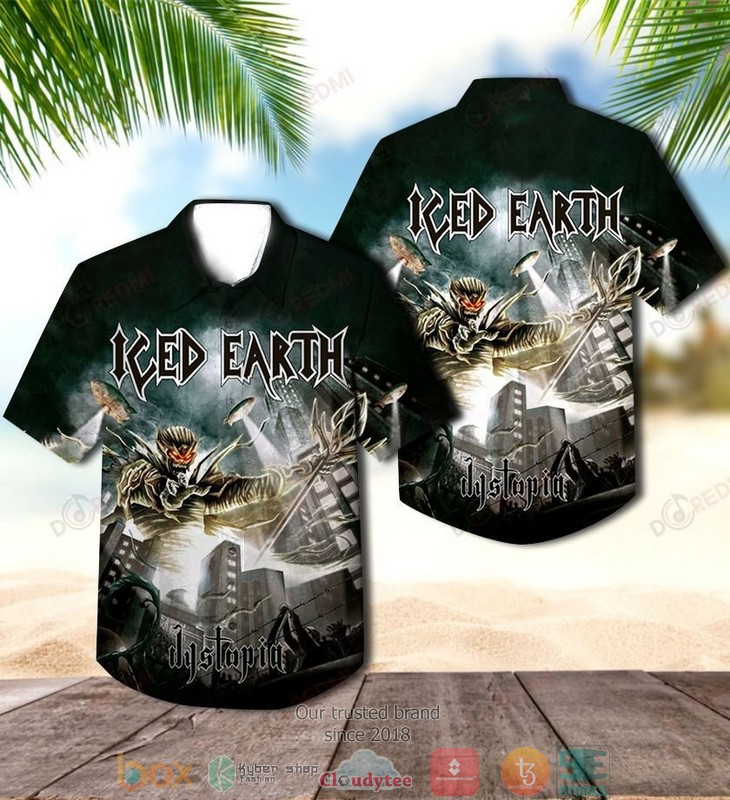 Iced Earth Alive in Athens Short Sleeve Hawaiian Shirt